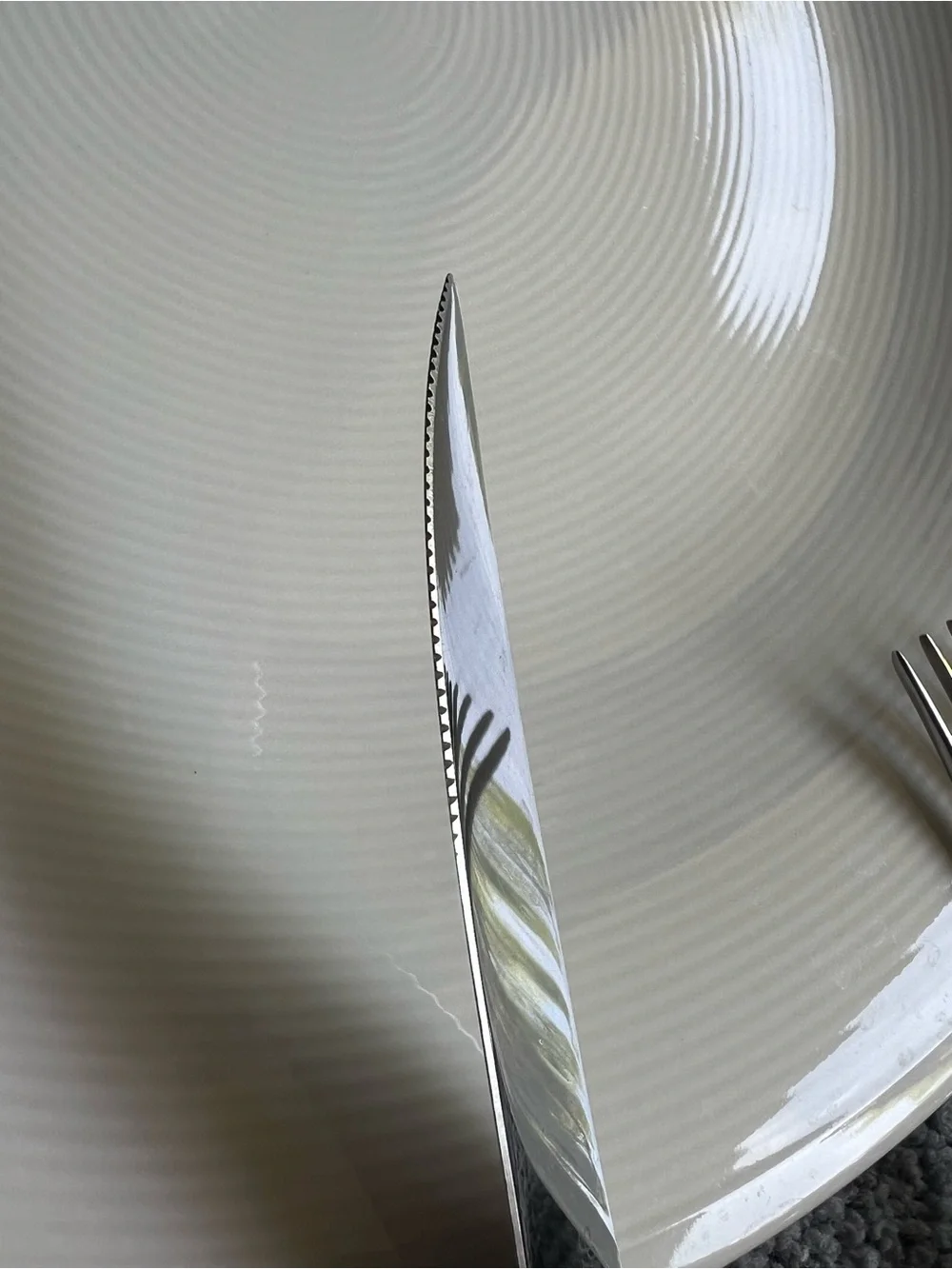 Unused Vintage BRUCUT Sheffield England Stag Handle Steak Knives & Forks⁠